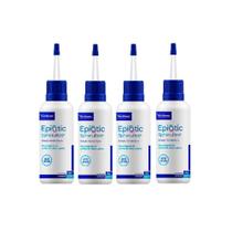 Combo 4 unidades Loção Limpa Orelha Virbac Epiotic Spherulites - 100 ml