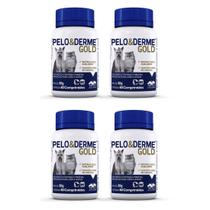 Combo 4 unidades Pelo e Derme Gold Suplemento Vetnil - 60 comprimidos
