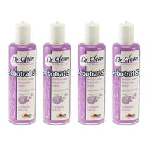 Combo 4 unidades Sebotrat S Shampoo Dermatológico Dr Clean Agener União - 200 ml