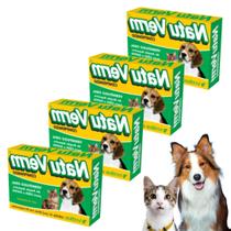 Combo 4 Vermífugo Oral Kit Natu Verm Para Cães Gatos VetBras Giardia Com 4 Comprimidos Combo 4 Vermífugo Oral Kit Natu Verm Para Cães Gatos VetBras Giardia Com 4 Comprimidos