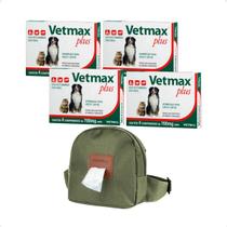 Combo 4 Vetmax Plus 700mg Vermífugo Vetnil - 4 Comprimidos