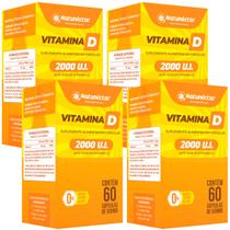 Combo 4 Vitamina D 2000ui 240 Cápsulas Natunéctar