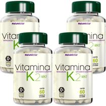 Combo 4 Vitamina K2 Mk7 Menaquinona 140mcg 60 Cápsulas Cada Combo 4 Vitamina K2 Mk7 Menaquinona 140mcg 60 Cápsulas Cada
