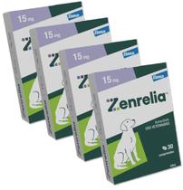 Combo 4 Zenrelia 15mg Dermatológico Elanco para Cães - 30 Comprimidos