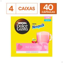 Combo 40 Cápsulas Nesquik Morango Dolce Gusto Combo 40 Cápsulas Nesquik Morango Dolce Gusto
