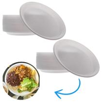 Combo 40 Pratos Isopor Redondo 23cm Churrasco Festa Refeição Combo 40 Pratos Isopor Redondo 23cm Churrasco Festa Refeição