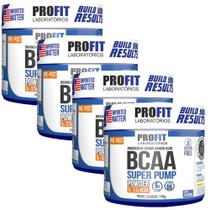 Combo 4x Bcaa Super Pump 150g Sabor Natural - Profit