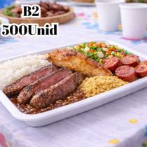 Combo 5 Bandeja Isopor B2 100Unid Refeiçao Descartavel Combo 5 Bandeja Isopor B2 100Unid Refeiçao Descartavel