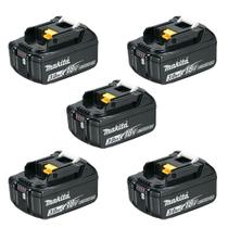Combo 5 bateria 18v 3,0ah - bl1830b li-ion - 197599-5 - makita