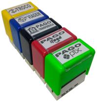 Combo 5 carimbos stilo 20 - troco/viagem/pago transf./pago ifood/pago pix