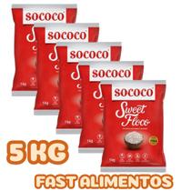Combo 5 coco sweet flocos 1 kg sococo Combo 5 coco sweet flocos 1 kg sococo