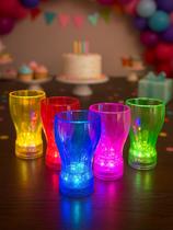 Combo 5 Copo LED Colorido Pisca Sortido Festa Lembrancinha