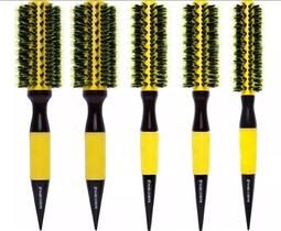 Combo 5 Escova Marco Boni Yellow Ceramic Profissional Pp 2xp 2xm Combo 5 Escova Marco Boni Yellow Ceramic Profissional Pp 2xp 2xm