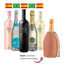 Combo 5 Garrafas Zero Álcool + Brinde Cooler Térmico Rosé Glitter Combo 5 Garrafas Zero Álcool + Brinde Cooler Térmico Rosé Glitter