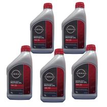 Combo 5 Litros Óleo do Motor Original Nissan 5W30 GF5 API SN 100% Sintético Aplicado nos Veículos (Tiida, March, Versa, Sentra, Livina)
