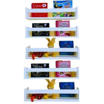Combo 5 Nichos Revisteiro Prateleira Livros Bonecos Combo 5 Nichos Revisteiro Prateleira Livros Bonecos