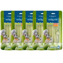 Combo 5 Pacotes Ossinho para Cachorro Palito Fino Deliciosso Maçã Verde 90g Combo 5 Pacotes Ossinho para Cachorro Palito Fino Deliciosso Maçã Verde 90g