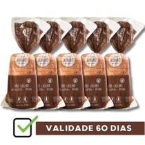 COMBO 5 Pães Caseiros Zero Açúcar 320g, Sem Glúten, Sem Leite e Vegano - Di Mangiare