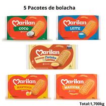 Combo 5 pct de Bolacha de Maizena de Diversos Sabores ! - Marilan