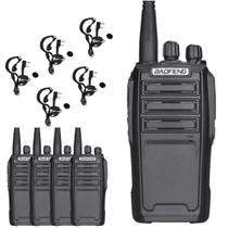 Combo 5 Rádio Comunicador Baofeng UV-6 Walk Talk