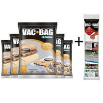 Combo: 5 Sacos a Vácuo Grande 55 X 90 VAC BAG + Bomba Plastica Ordene