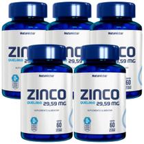 Combo 5 Zinco Quelato Imunidade 60 Cápsulas Cada Natunéctar Combo 5 Zinco Quelato Imunidade 60 Cápsulas Cada Natunéctar