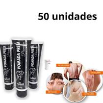 Combo 50 POMADAS MASSAGEADORA POMADA PRETA -150G