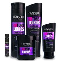 Combo 50 Tons de Loiro Hidrabell Neutraliza o Amarelado, Hidrata e Realça o Brilho dos Fios Loiros Combo 50 Tons de Loiro Hidrabell Neutraliza o Amarelado, Hidrata e Realça o Brilho dos Fios Loiros