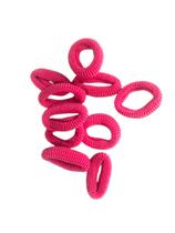 Combo 50 un Xuxinhas elásticos para cabelo pequeno rosa