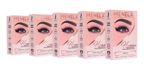 Combo 5x Kit Henna Profissional Menela 5 Cores Com Fixador