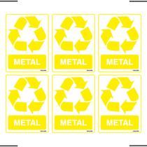 Combo 6 Adesivos De Sinalização Lixo Metal 15x20 Ekomunike - S-240 F9e Combo 6 Adesivos De Sinalização Lixo Metal 15x20 Ekomunike - S-240 F9e