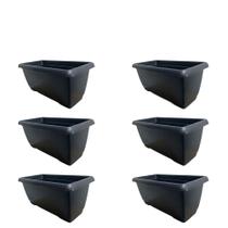 Combo 6 Jardineiras De Chão Floreira 6L Para Hortas