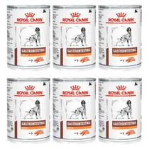 COMBO 6 LATAS - Ração Úmida Royal Canin Gastrointestinal Low Fat para Cães Adultos 420 g