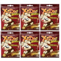 Combo 6 pacotes Bifinho para Cachorro Petisco XisDog Bifinho para cães Sabor Churrasco