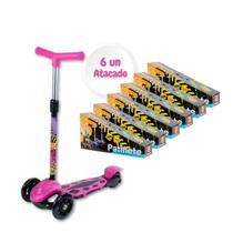 Combo 6 Patinetes Infantil Atacado 3 Rodas Ajustável com Freio Menina Combo 6 Patinetes Infantil Atacado 3 Rodas Ajustável com Freio Menina