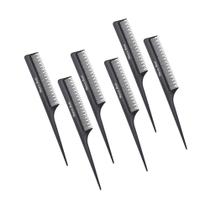 Combo 6 pentes dentes alternados para desfiar cabo separador de mechas marco boni