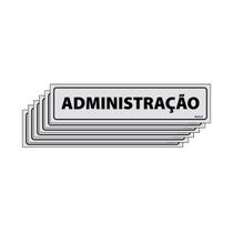 Combo 6 Placas De Sinalização Administração 30x7 Ecom IA - B-513 F9e Combo 6 Placas De Sinalização Administração 30x7 Ecom IA - B-513 F9e