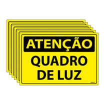 Combo 6 Placas De Sinalização Atenção Quadro De Luz 30x20 Ecom IA - SA59 F9e Combo 6 Placas De Sinalização Atenção Quadro De Luz 30x20 Ecom IA - SA59 F9e