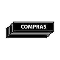 Combo 6 Placas De Sinalização Compras 30x7 Ecom IA - A-415 F9e