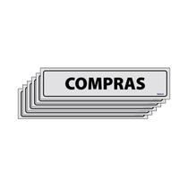 Combo 6 Placas De Sinalização Compras 30x7 Ecom IA - B-515 F9e