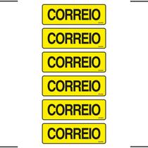 Combo 6 Placas De Sinalização Correio 20x7 Ekomunike - P-35 F9e Combo 6 Placas De Sinalização Correio 20x7 Ekomunike - P-35 F9e