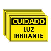 Combo 6 Placas De Sinalização Cuidado Luz Irritante 30x20 Ecom IA - SC72 F9e Combo 6 Placas De Sinalização Cuidado Luz Irritante 30x20 Ecom IA - SC72 F9e