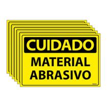 Combo 6 Placas De Sinalização Cuidado Material Abrasivo 30x20 Ecom IA - SC73 F9e Combo 6 Placas De Sinalização Cuidado Material Abrasivo 30x20 Ecom IA - SC73 F9e