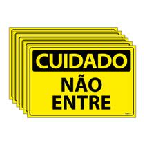 Combo 6 Placas De Sinalização Cuidado Não Entre 30x20 Ecom IA - SC12 F9e Combo 6 Placas De Sinalização Cuidado Não Entre 30x20 Ecom IA - SC12 F9e