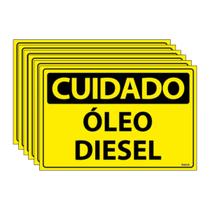 Combo 6 Placas De Sinalização Cuidado Óleo Diesel 30x20 Ecom IA - SC75 F9e Combo 6 Placas De Sinalização Cuidado Óleo Diesel 30x20 Ecom IA - SC75 F9e