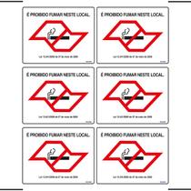 Combo 6 Placas De Sinalização É Proibido Fumar Neste Local 25X20 Ekomunike - P-5/2 F9e Combo 6 Placas De Sinalização É Proibido Fumar Neste Local 25X20 Ekomunike - P-5/2 F9e