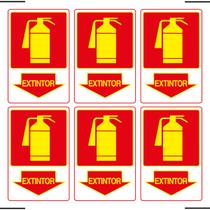 Combo 6 Placas De Sinalização Extintor 20X30 Ekomunike - X-711 F9e Combo 6 Placas De Sinalização Extintor 20X30 Ekomunike - X-711 F9e