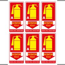 Combo 6 Placas De Sinalização Extintor A Água Madeira, Papel, Trapos E Fibras 15X30 Ekomunike - X-702 F9e Combo 6 Placas De Sinalização Extintor A Água Madeira, Papel, Trapos E Fibras 15X30 Ekomunike - X-702 F9e
