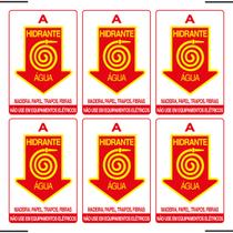 Combo 6 Placas De Sinalização Hidrante A Água 20X30 Ekomunike - X-710 F9e Combo 6 Placas De Sinalização Hidrante A Água 20X30 Ekomunike - X-710 F9e