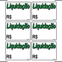 Combo 6 Placas De Sinalização Liquidação 20X15 Ekomunike - P-23 F9e Combo 6 Placas De Sinalização Liquidação 20X15 Ekomunike - P-23 F9e